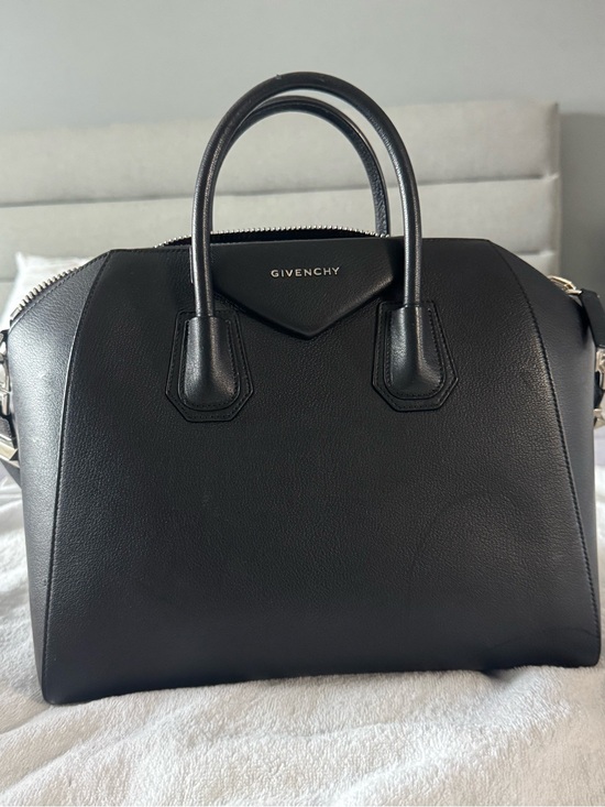 Givenchy Handbags - Givenchy Black Leather Satchel with Top Handles